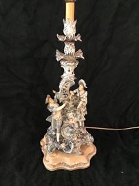 Large porcelain lamp