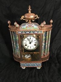 Champleve clock
