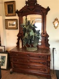 Victorian bedroom pieces large bronze
