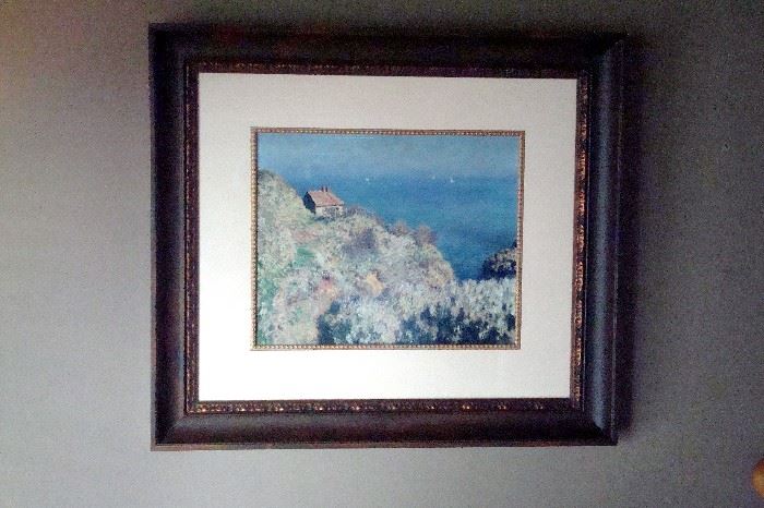 Print of Fisherman's hut by Claude Monet.