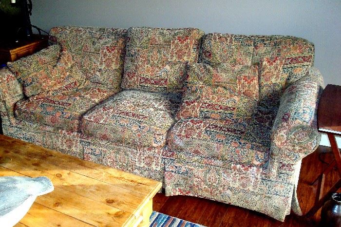 Henredon three cushion sofa.