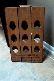 Vintage wine rack.