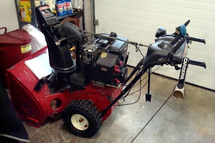 Toro 1128 OXE electric start snow thrower, new cost $1800.00