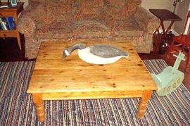 Pine coffee table.