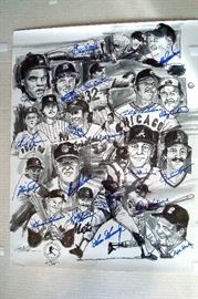 Actual signatures hall of fame baseball players.