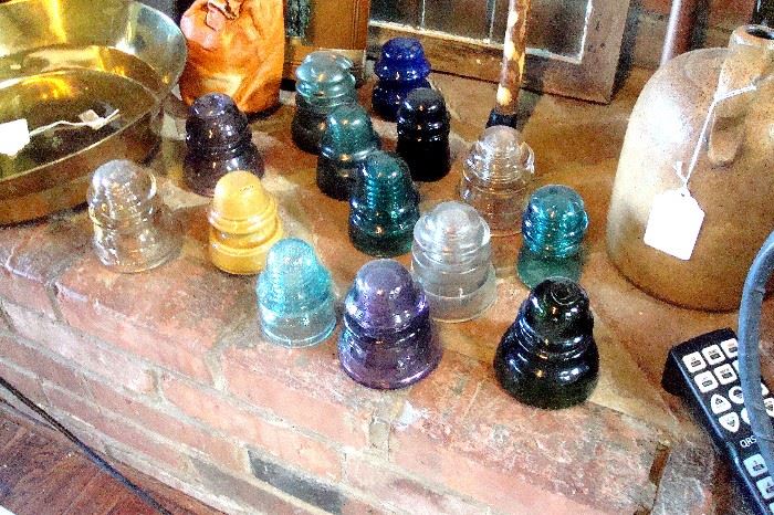 Selection of old insulators.