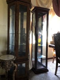 Curio cabinets with lights