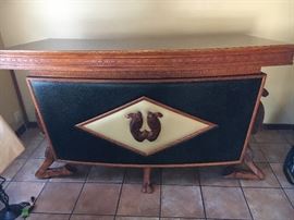 hand carved antique camel bar from Turkey