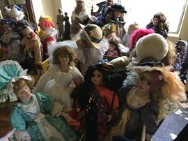 Vintage dolls with tags