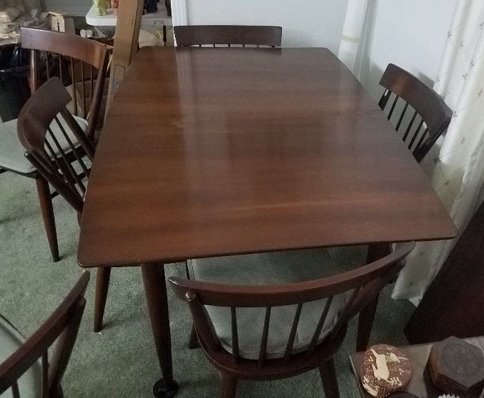 Willett table, leaf & 6 chairs