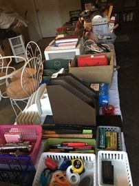 Assorted home office supplies