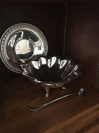 Silver plate serving trays