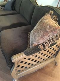 Mid-century sofa, brown