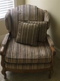 Vintage upholstered club chair