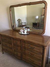 Mid-century dresser and mirror