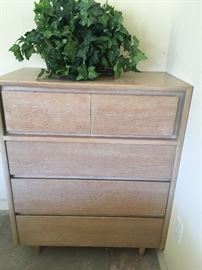 Contemporary chest of drawers, white washed