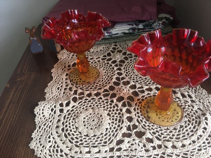 Pair of candy dishes