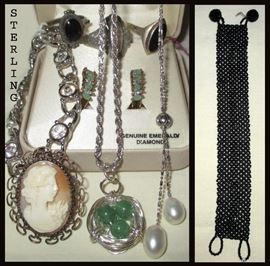 Sterling Necklaces, Brooches and More 