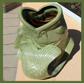 Large Ceramic Fish Planter 