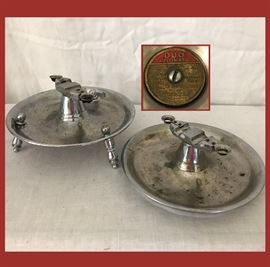 Pair of Duo Automatic Ashtrays 