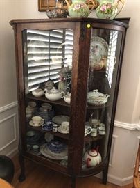 But if yo curio with rounded glass and lots of china