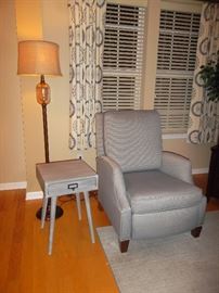 50's style side table, Sam Moore simple touch POWER RECLINER