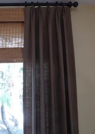 Linen curtain panels 103x48 (linen matches sofa and chair)