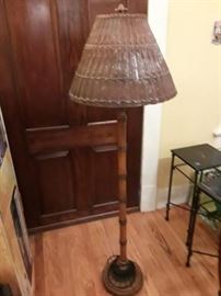Bamboo design floor lamp