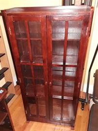 Bookshelf with glass doors