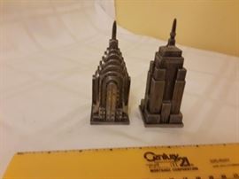 Empire State and Chrysler bldg salt and pepper