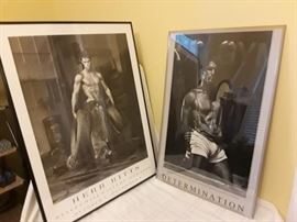 Herb Ritts poster and Determination poster