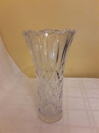 Large crystal vase