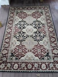 Very nice wook and silk hand tufted run from Mahdavi's A&A Rug Co. Made in China. 88x59
Second identical rug in lot#90