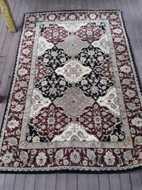 Very nice wook and silk hand tufted run from Mahdavi's A&A Rug Co. Made in China. 88x59