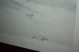 Snow Covered Barn Scene by Wm Tippie Limited Edition