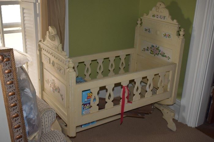 Antique Baby Crib Highly Ornate in Beautiful Condition!