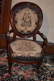 Beautiful Antique Parlor Chair by Carlton McLendon Furniture Co. 