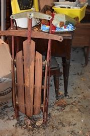Vintage Wooden Sled