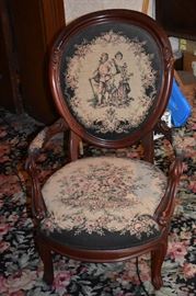 Beautiful Victorian Parlor Chair made by Carlton McLendon Furniture, Victorian Furniture makers Montgomery 5, Alabama