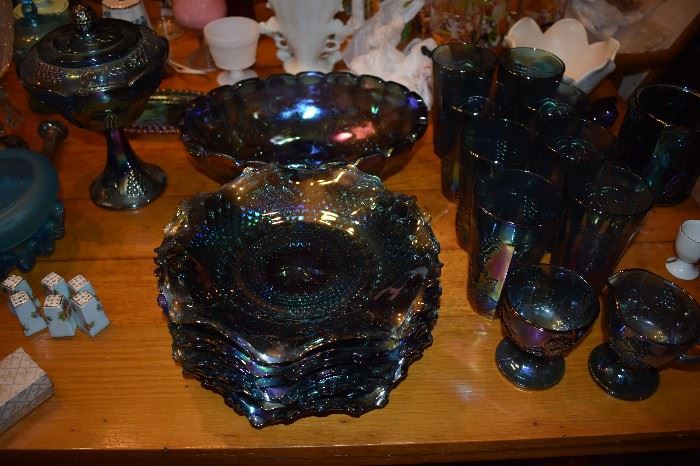 Vintage Amethyst Carnival Glass