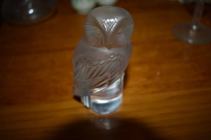 Vintage Glass Owl