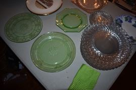 Examples of Depression Era Glass in this Estate