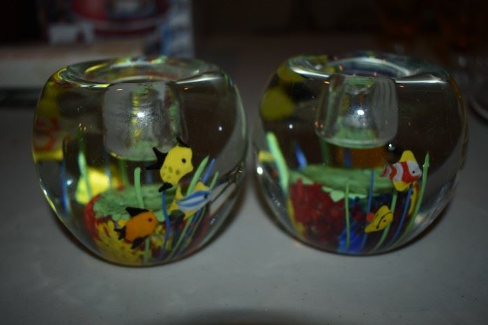 Art Glass Candleholders