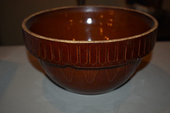 Antique USA Stoneware Mixing Bowl