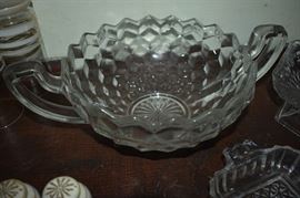 American Fostoria Double Handled Bowl