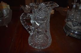 Stunning Cut Glass Antique Pitcher