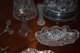 Antique Cut Glass Bowl