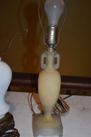 Antique Satin Glass Table Lamp