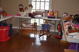 Children's Playroom with Toys, Dolls, and Games, even Dress Up Clothes!