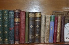 Just some of the Many, Many Books in this Estate which includes lots of 1st Editions from the 1800's-early 1900's and more. The Books run the "Gamut" from Educational to Historical to Novels to Civil War to Children's to Religious to Reference. 